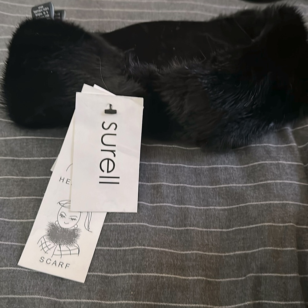 Sorell real mink scarf headband